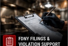 FDNY compliance and violation support